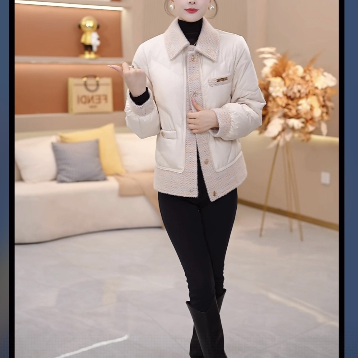 【羽绒服】2025年秋冬国标时尚洋气宽松保暖显瘦即羽绒服SJYH3105