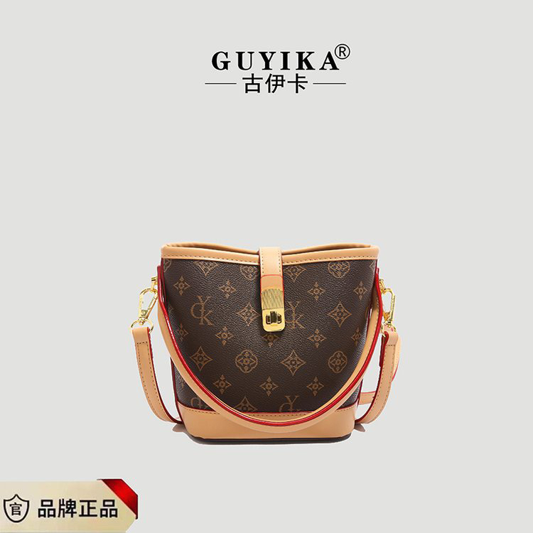 老花水桶包印花时尚经典轻奢风曹文轩女人旅游出行小众百搭秋冬