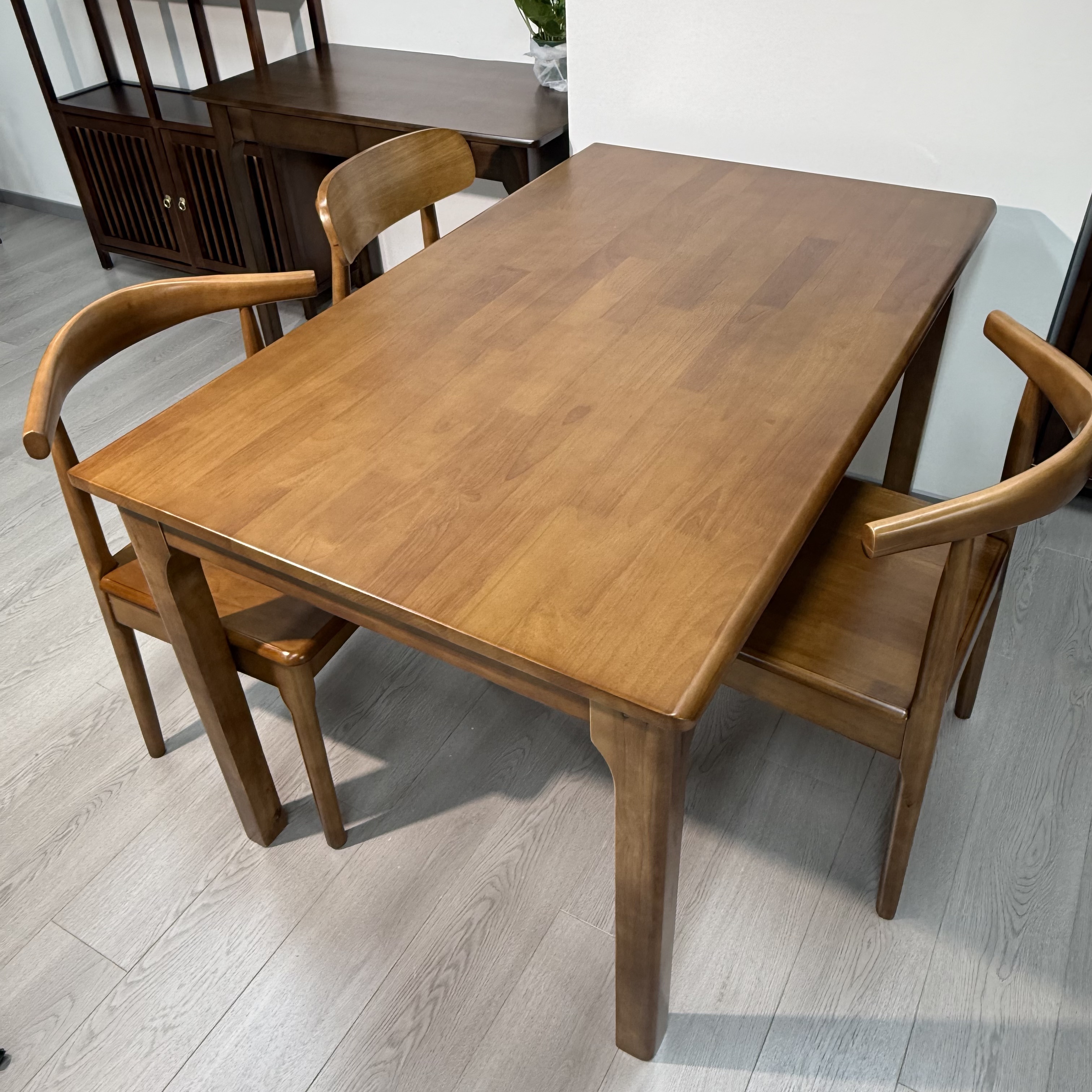 实木餐厅大板桌餐桌书桌家用办公桌学习桌子长条桌工作台餐桌椅子