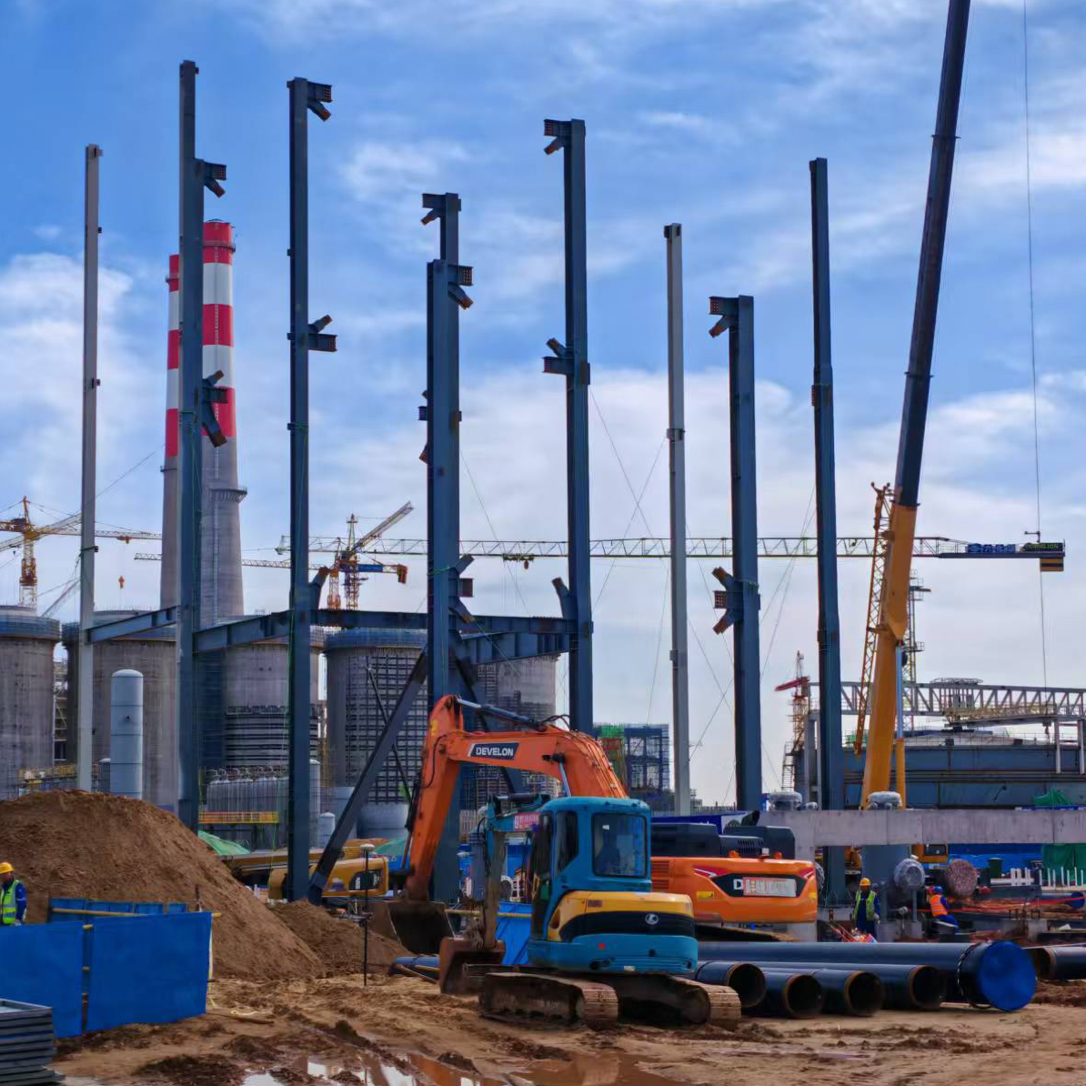 常规钢结构安装作业（以吨为单位）