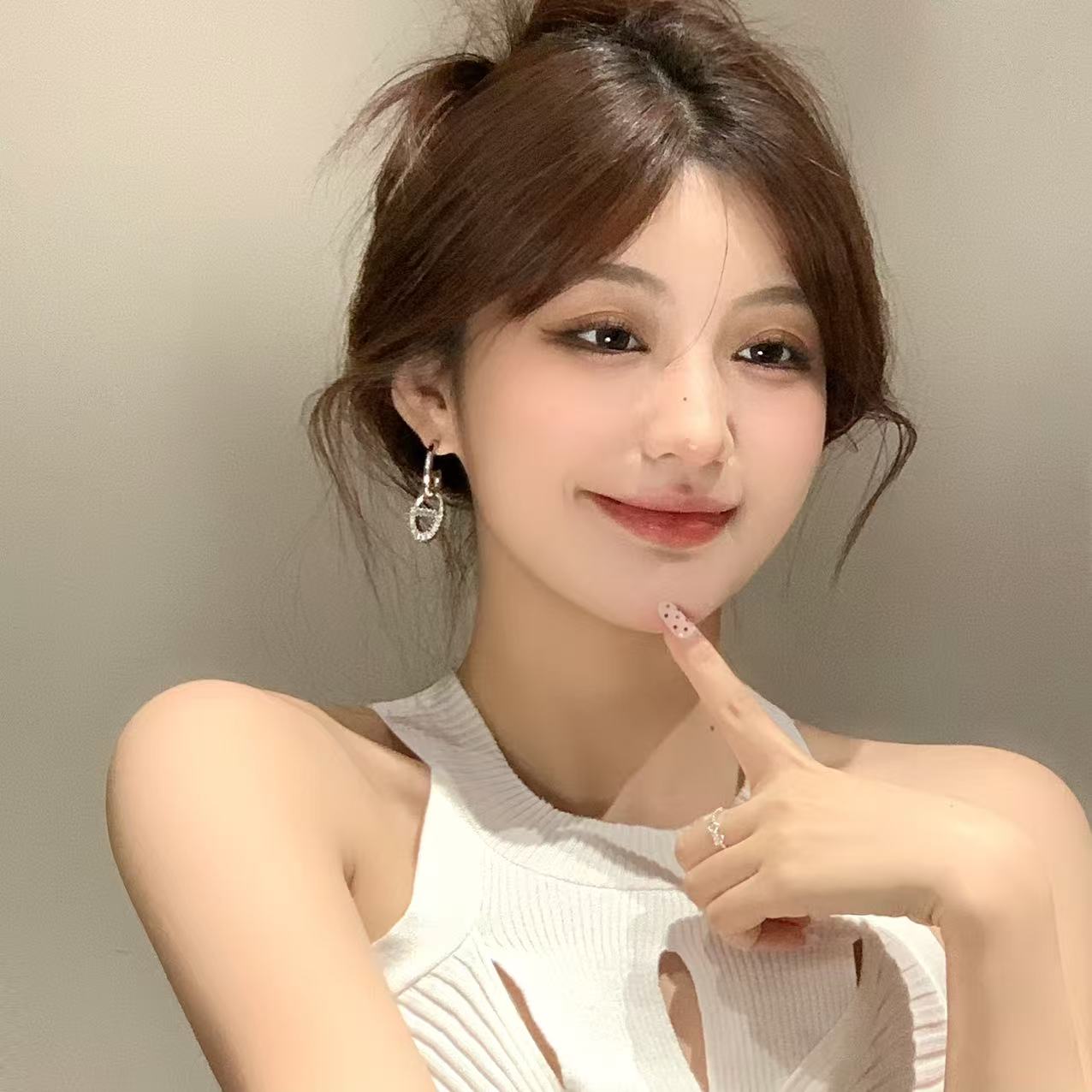 FULL GIRLISH耳环02395高级感猪鼻子耳钉耳饰