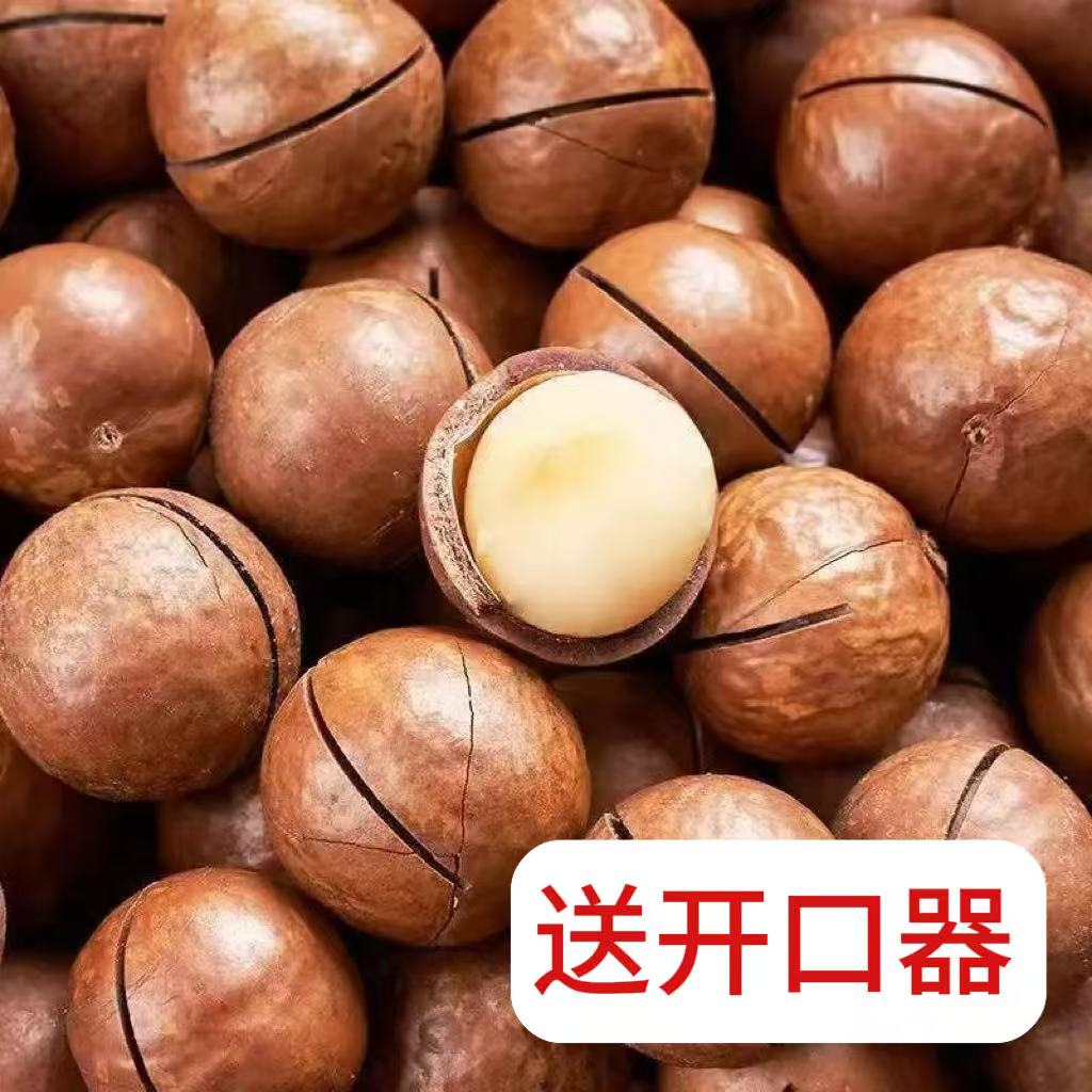大颗粒奶香味开口夏威夷果坚果零食赠送开壳器