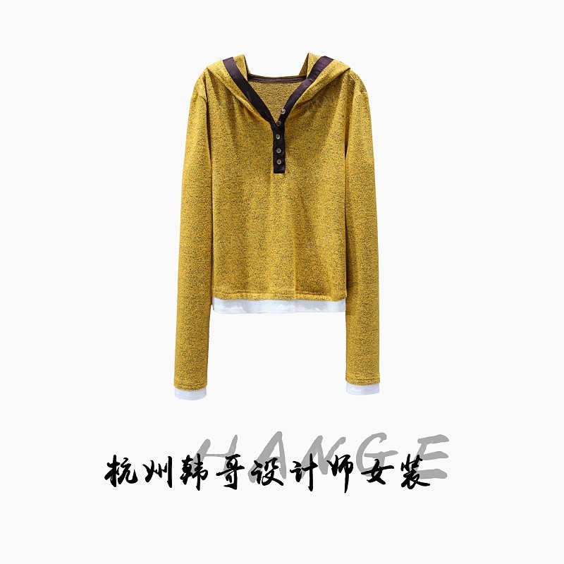 【韩哥欧货女装】冬季磨毛加厚《麦穗》高弹显瘦打底上衣6665-A2