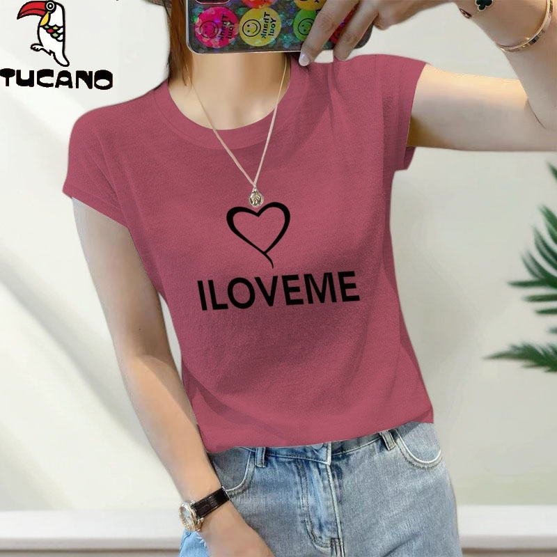 啄木鸟设计减龄大码短袖夏季t恤女宽松别致百搭圆领休闲上衣服T恤