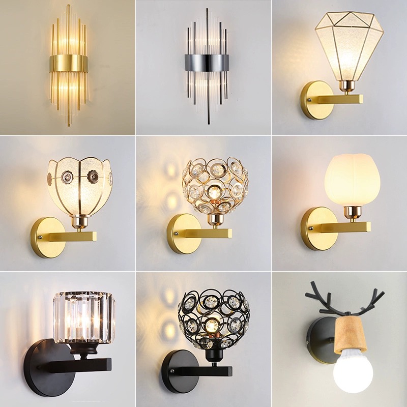 LED网红壁灯床头卧室现代简约创意客厅阳台楼梯过道墙壁北欧灯具