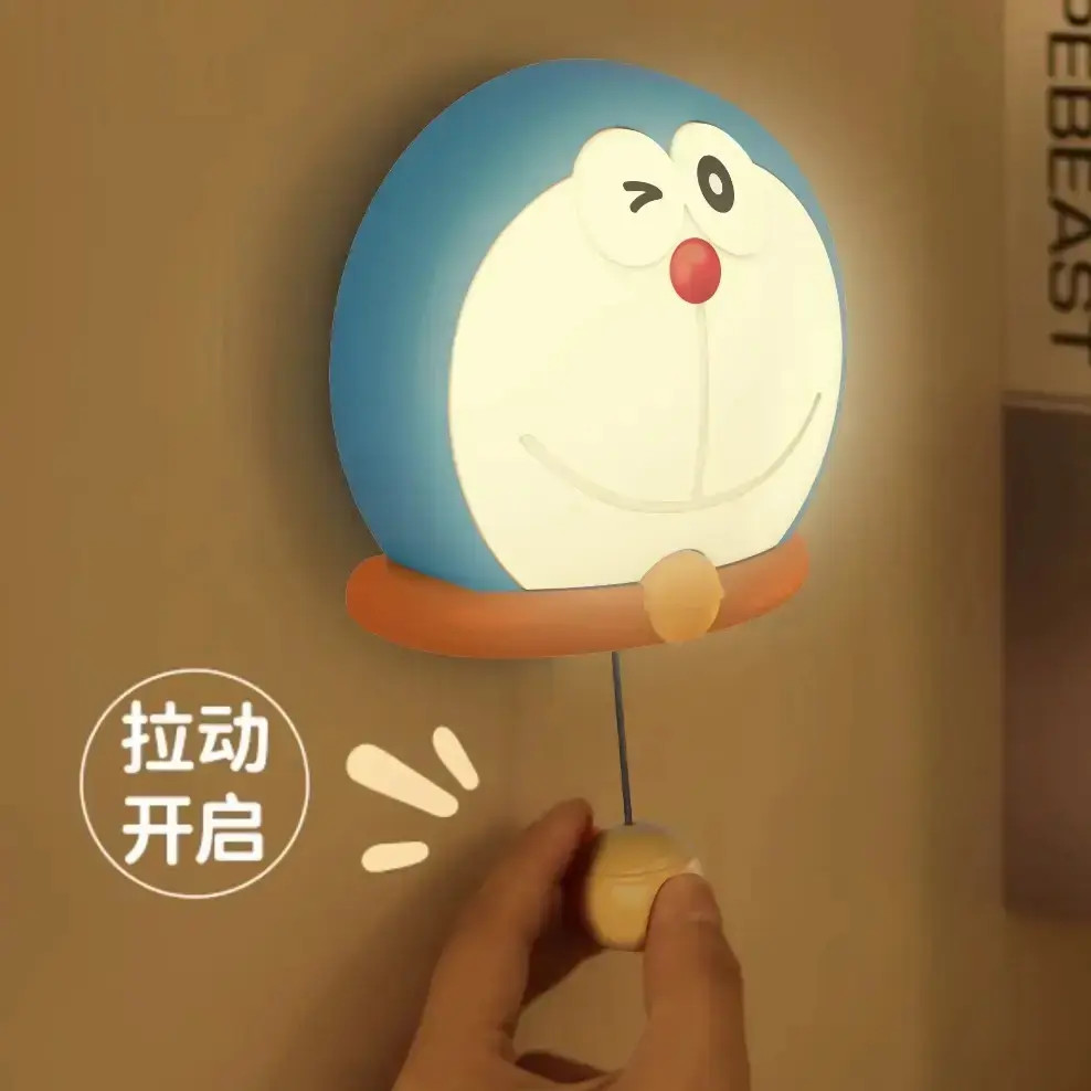 蓝胖子声控铃铛拍拍小夜灯七夕情人节送女朋友闺蜜礼物伴睡小夜灯