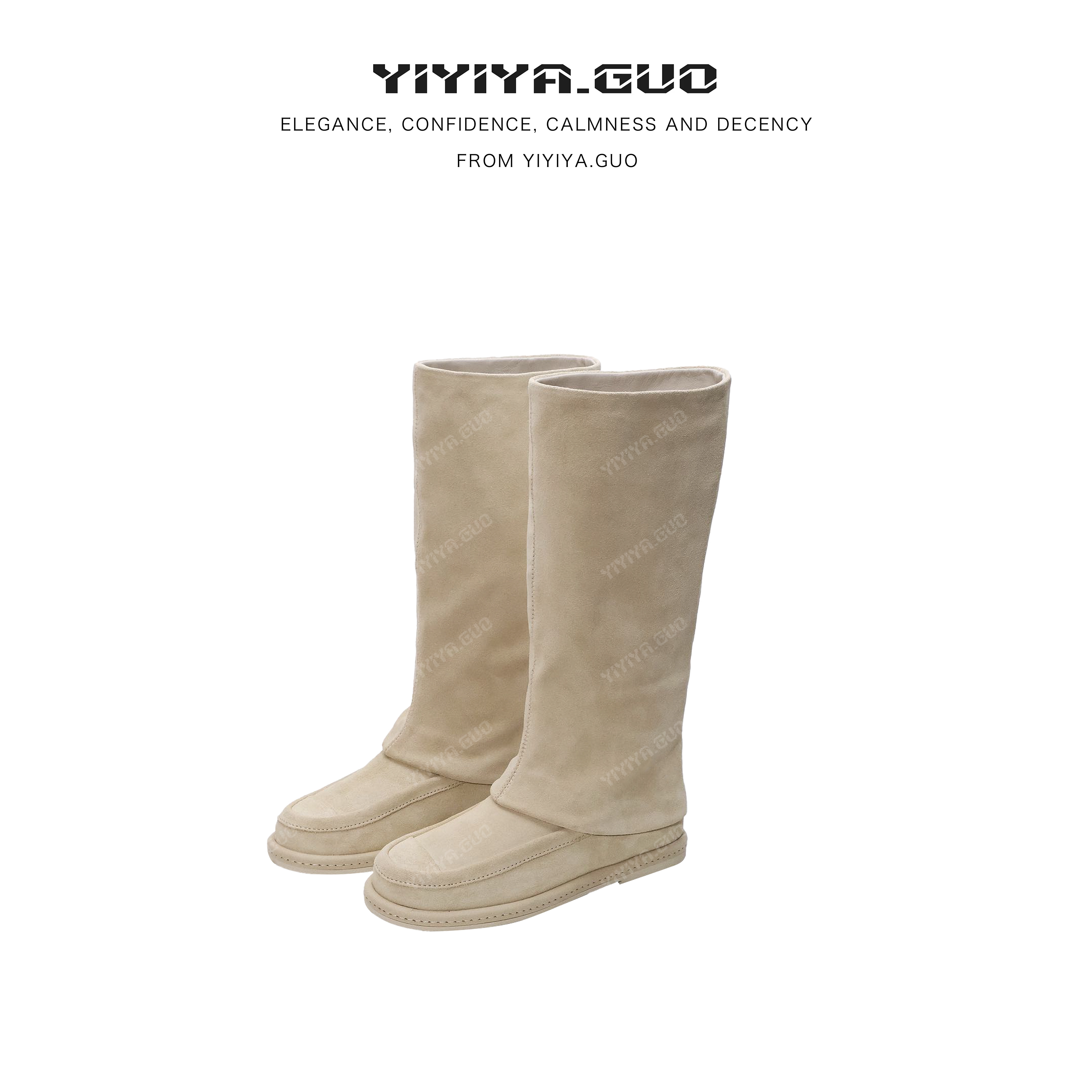 yiyiya.Guo艺艺吖时尚百搭增高显高显腿细靴子2812SS52