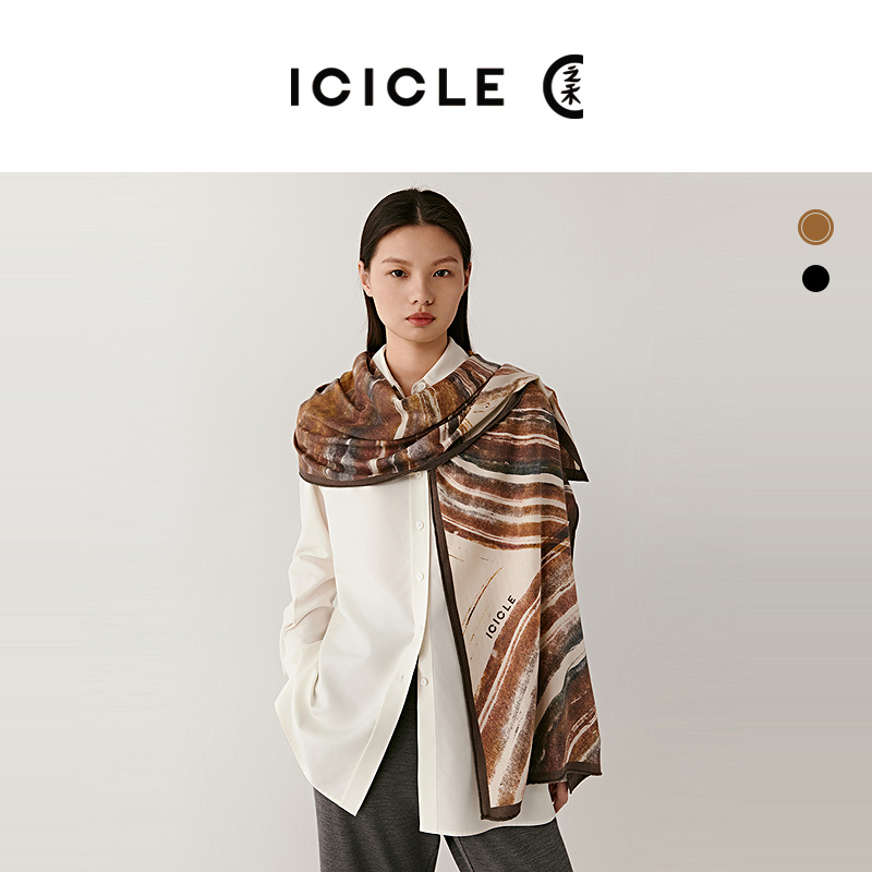 ICICLE之禾丝羊绒围巾1410