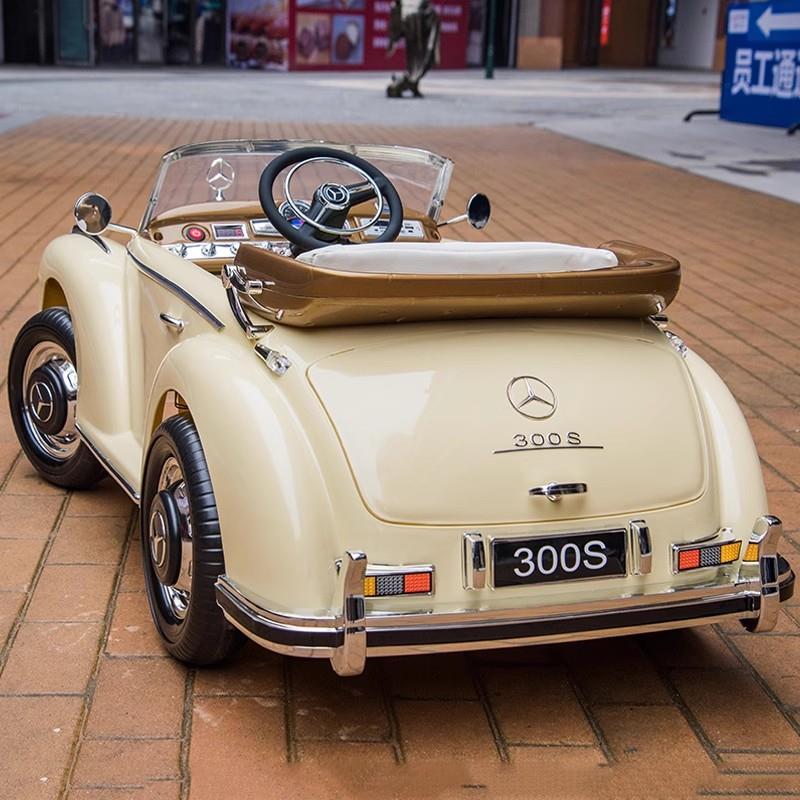 奔驰儿童电动车汽车玩具车可坐人遥控四轮宝宝小孩婴儿老爷车复古