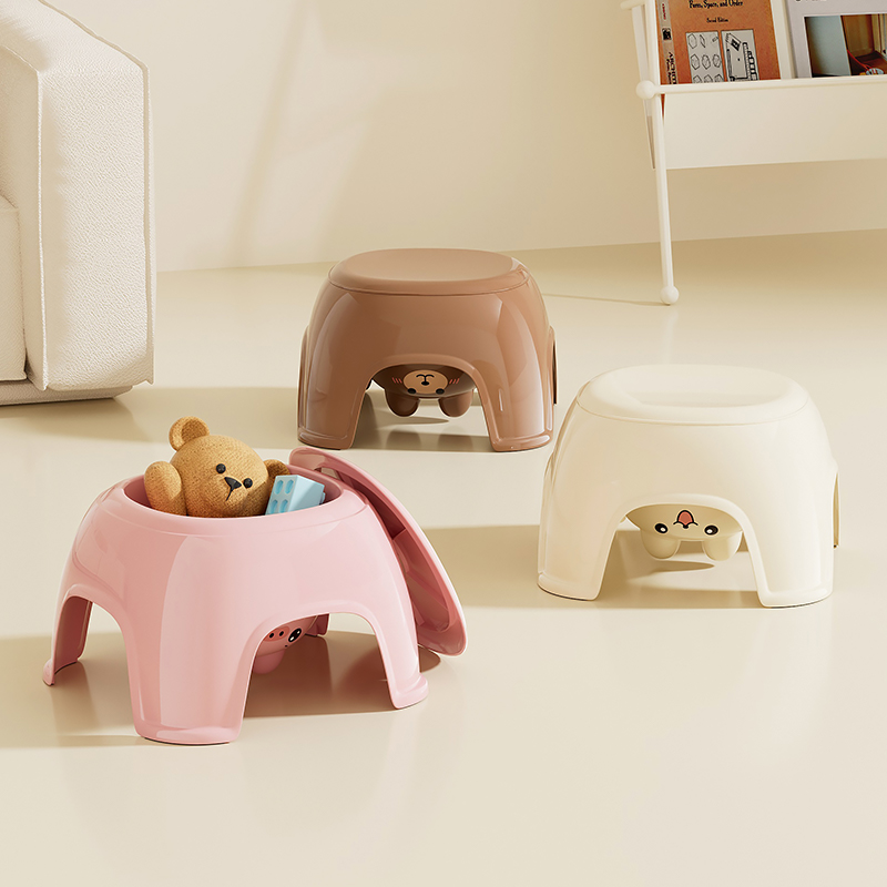 橱明星儿童玩具收纳凳可爱萌趣偷瞄小椅子加厚防滑凳换鞋踩脚矮凳