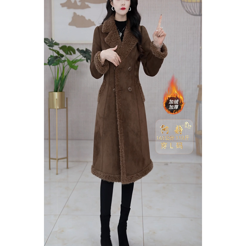 小香风皮毛一体毛呢外套女装2025秋冬季新款时尚气质显瘦高档上衣