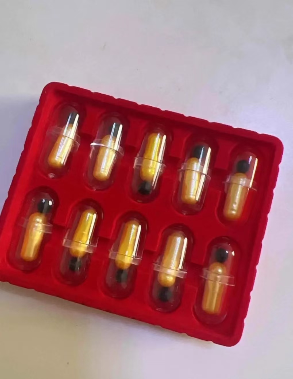 粉丝福利小金粒黑金版药盒独立包装