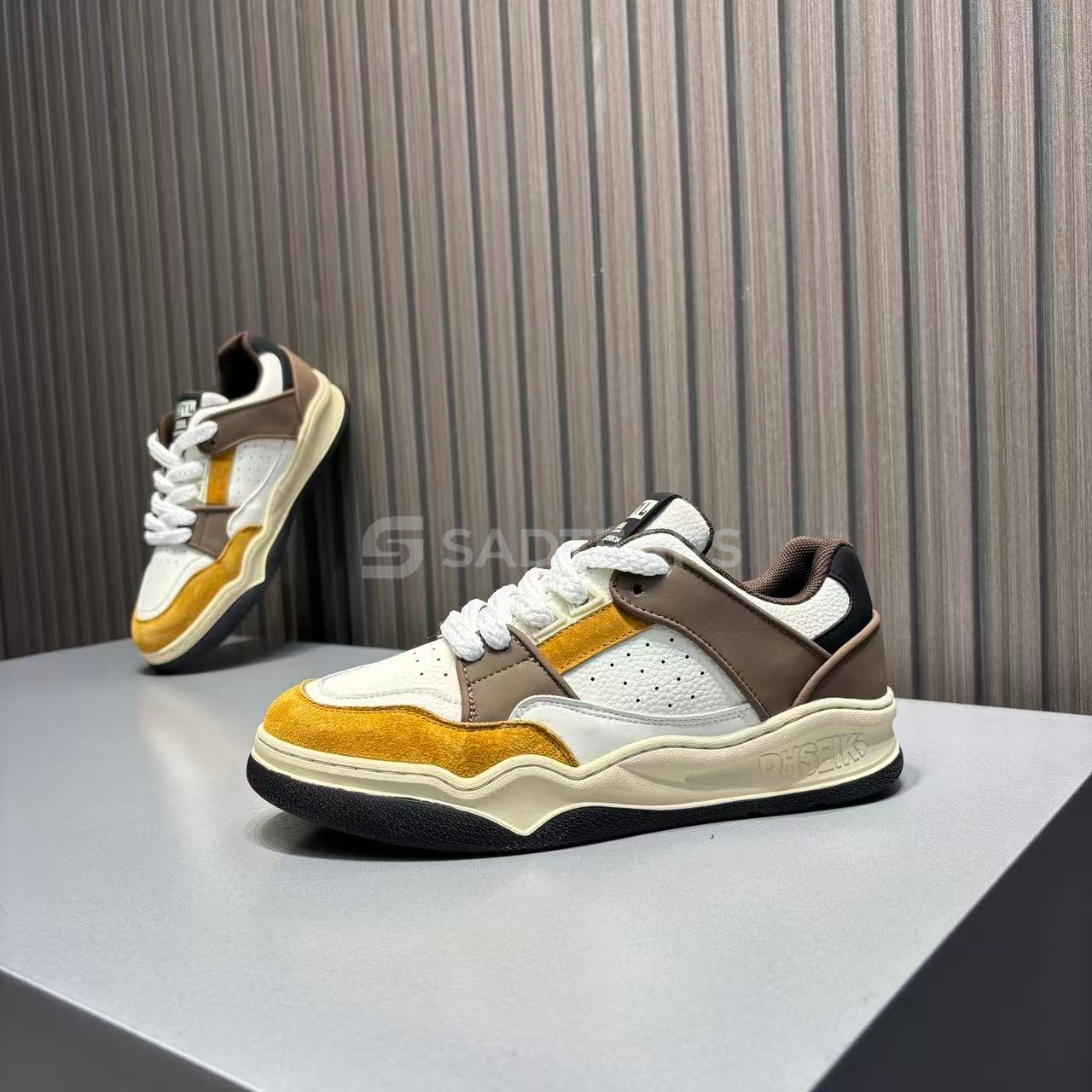 男士拼色秋季休闲板鞋时尚百搭205新款街头嘻哈低帮系带透气潮鞋