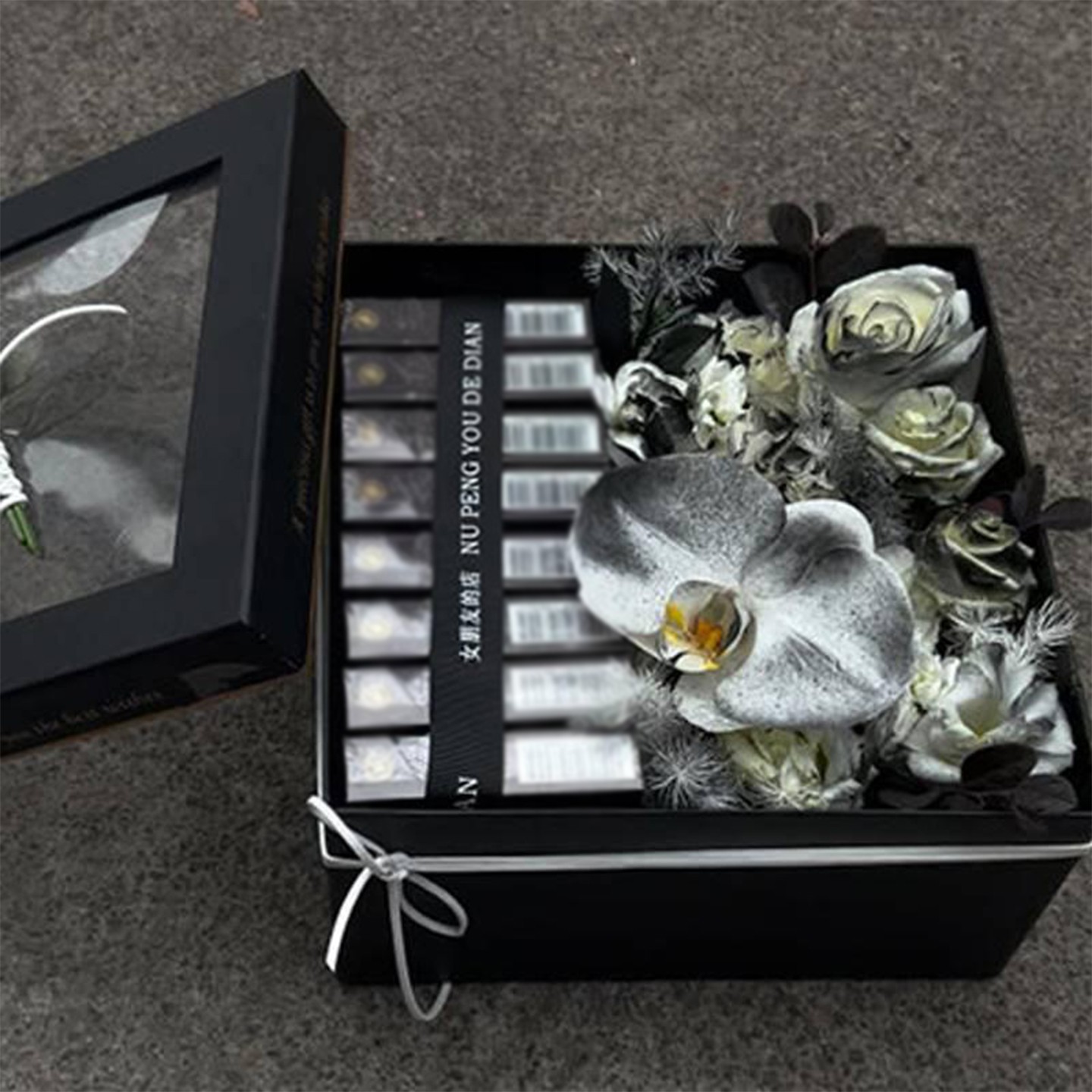 香礼盒烟黑骑士仿真玫瑰diy材料包520生日礼物送男友朋友闺蜜节日