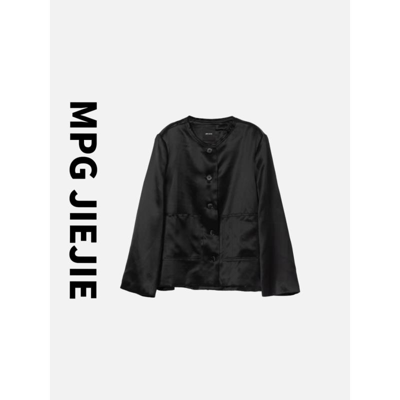 MPG JIEJIE【腔调】早春简约百搭时尚休闲宽松通勤圆领长袖西装