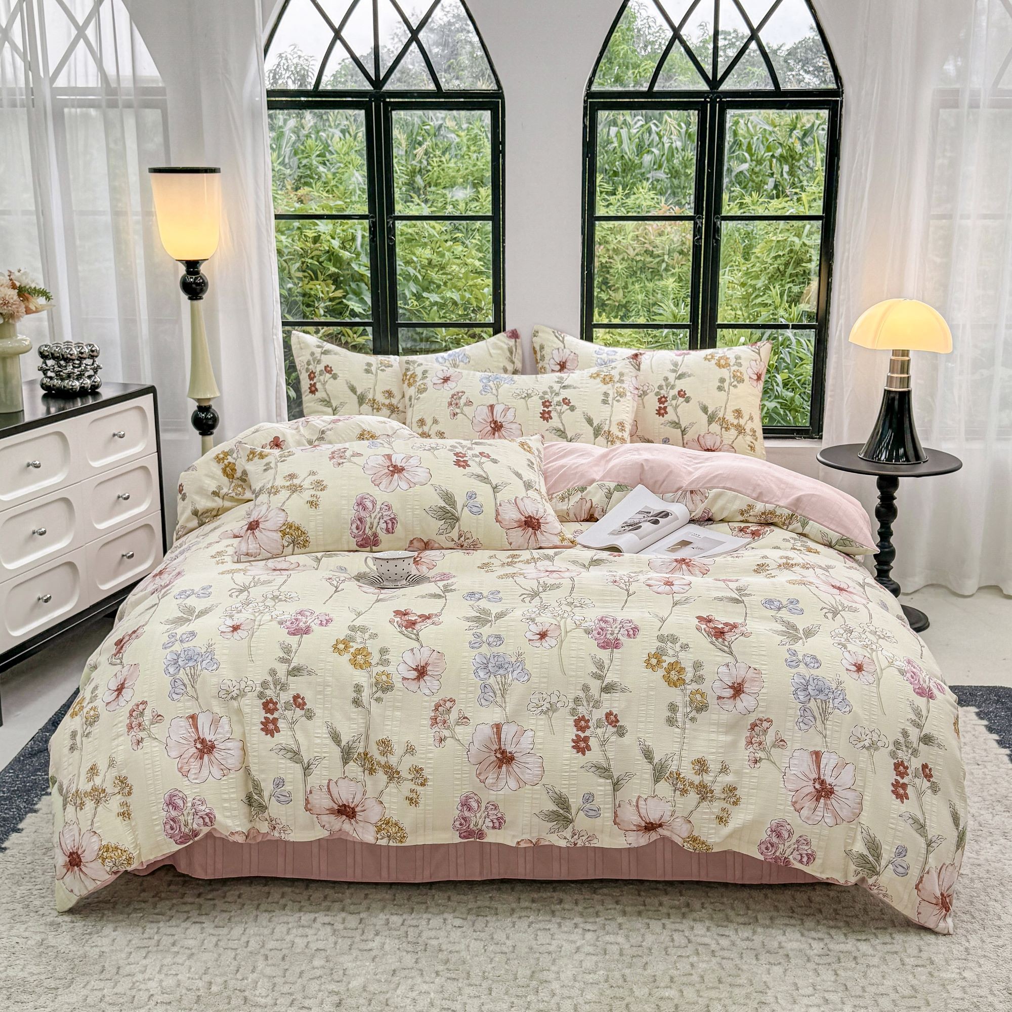 欢寐家纺  A类提花软糯亲肤四件套四季可用