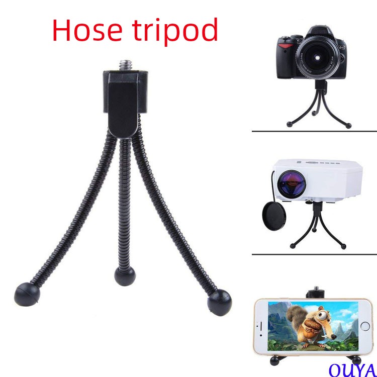 相机软管三脚架支架手机投影仪相机望远镜万能多功能章鱼金属