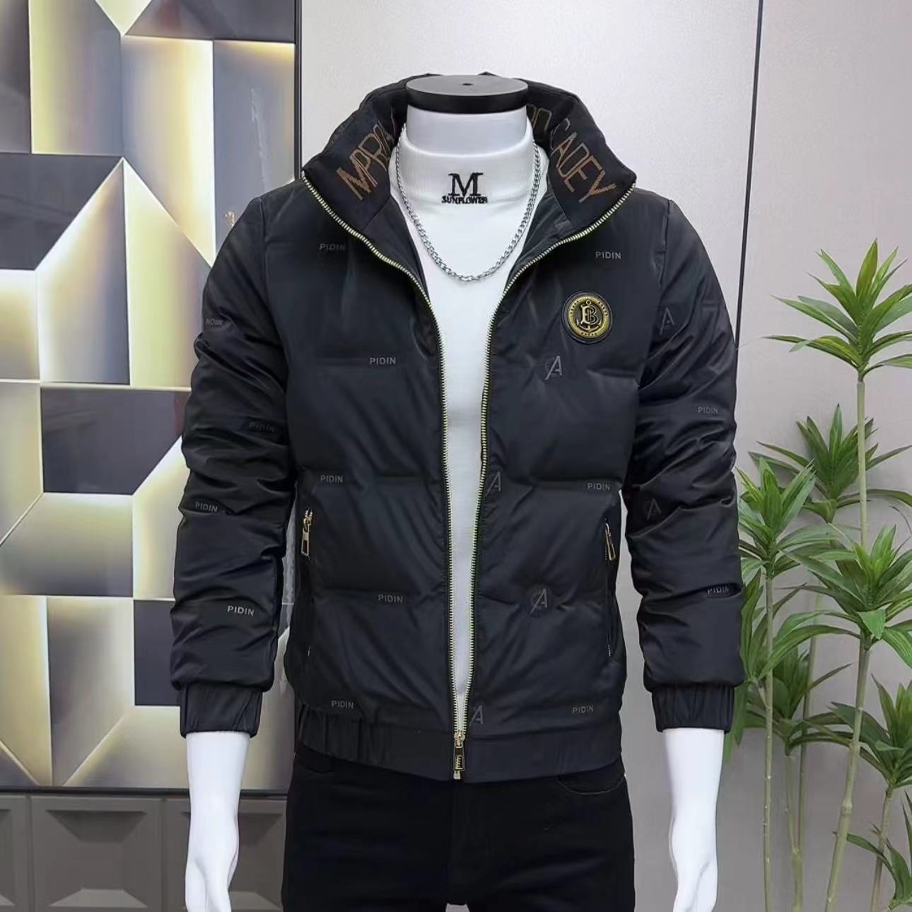 男士潮牌欧货立领棉服冬季潮流痞帅加厚棉衣袄子2025新款男装棉袄