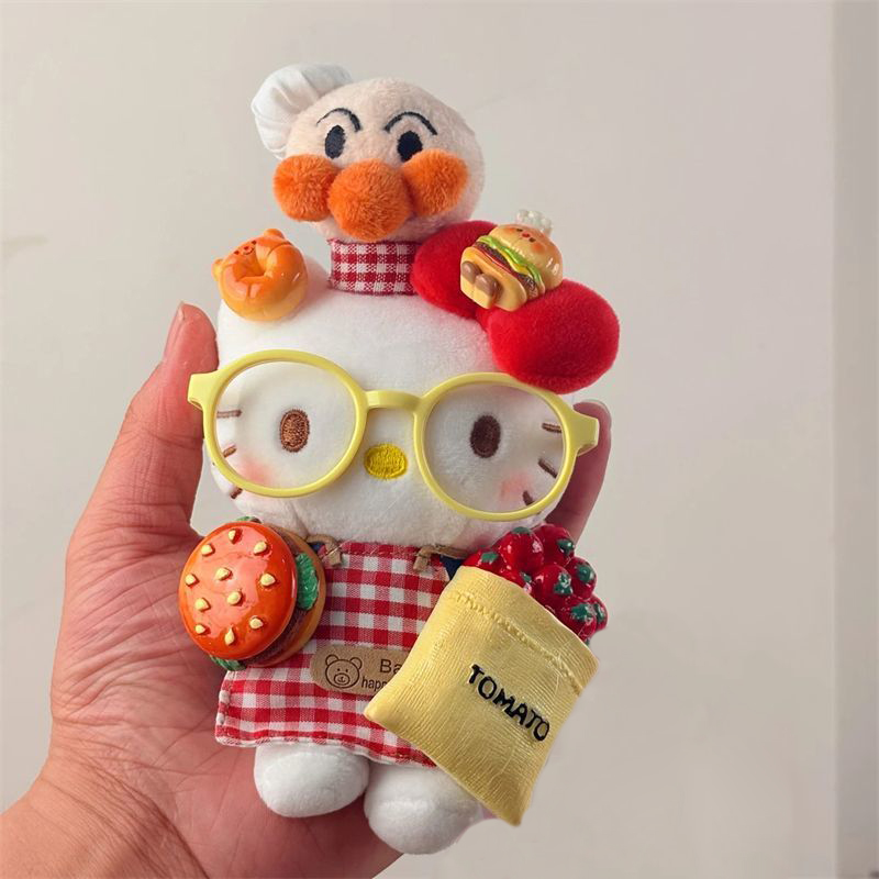番茄面包超人kt包挂钥匙扣可爱装扮公仔玩偶包包挂件礼物