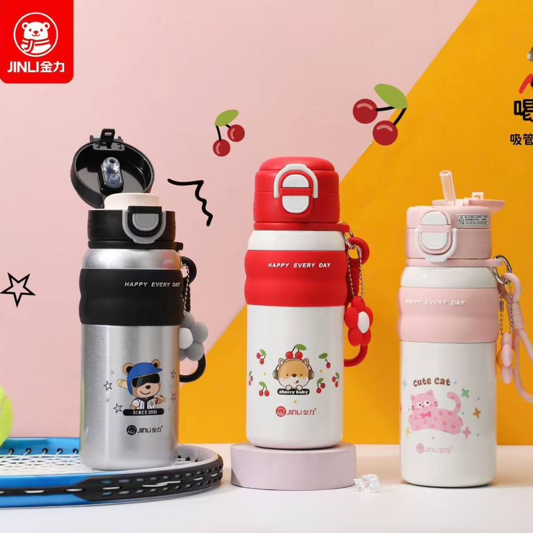 金力工厂真空双饮可吸可饮内316L不锈钢材质3D打印色彩鲜艳牢固