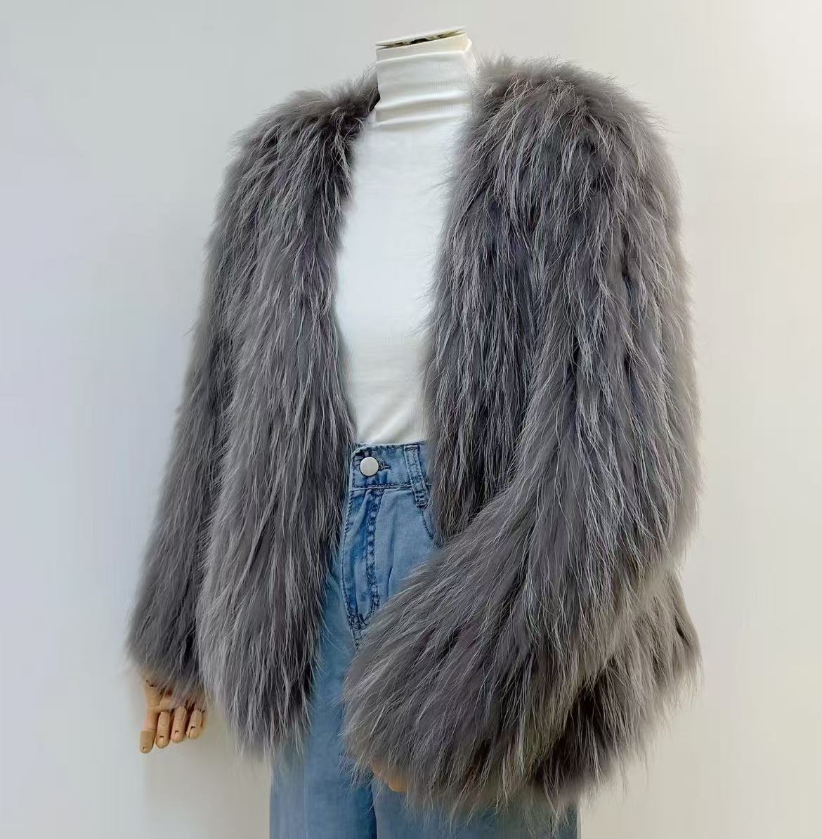 库存毛毛毛领衣服