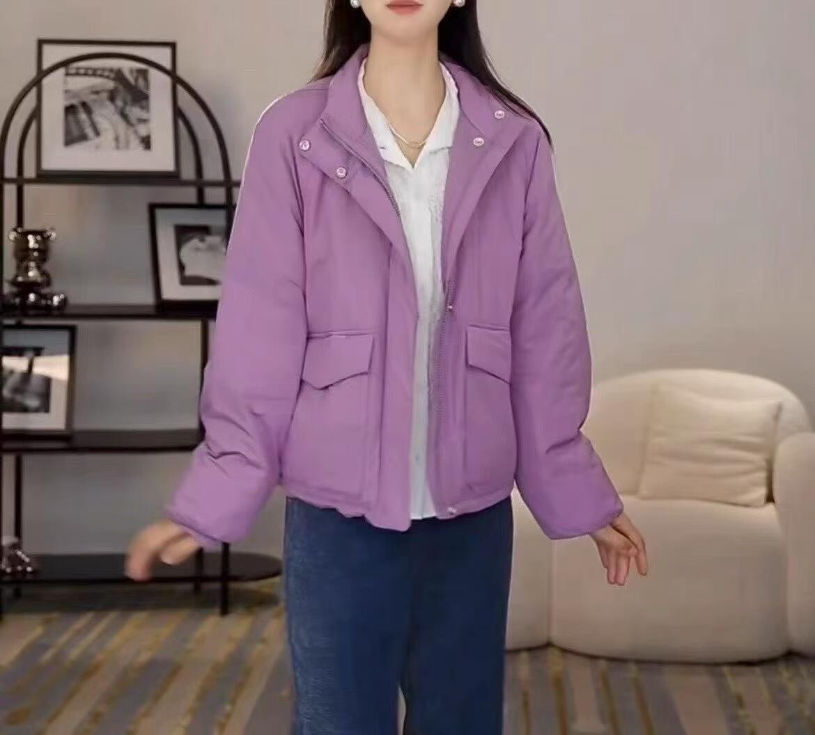 阿家新款商场同款25秋冬简约时尚休闲百搭慵懒风新雪丽棉服540051