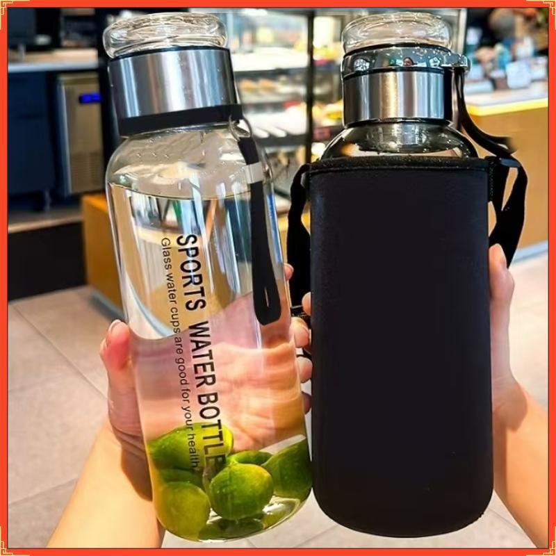 送被套、吨吨玻璃杯、茶水分离、大容量、加厚、便携杯