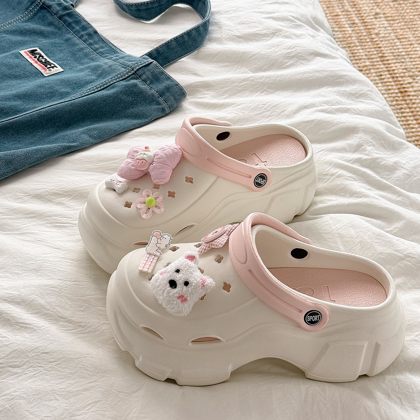 厚底洞洞鞋女款2025新款夏季外穿沙滩eva防滑防臭有足弓凉鞋女士