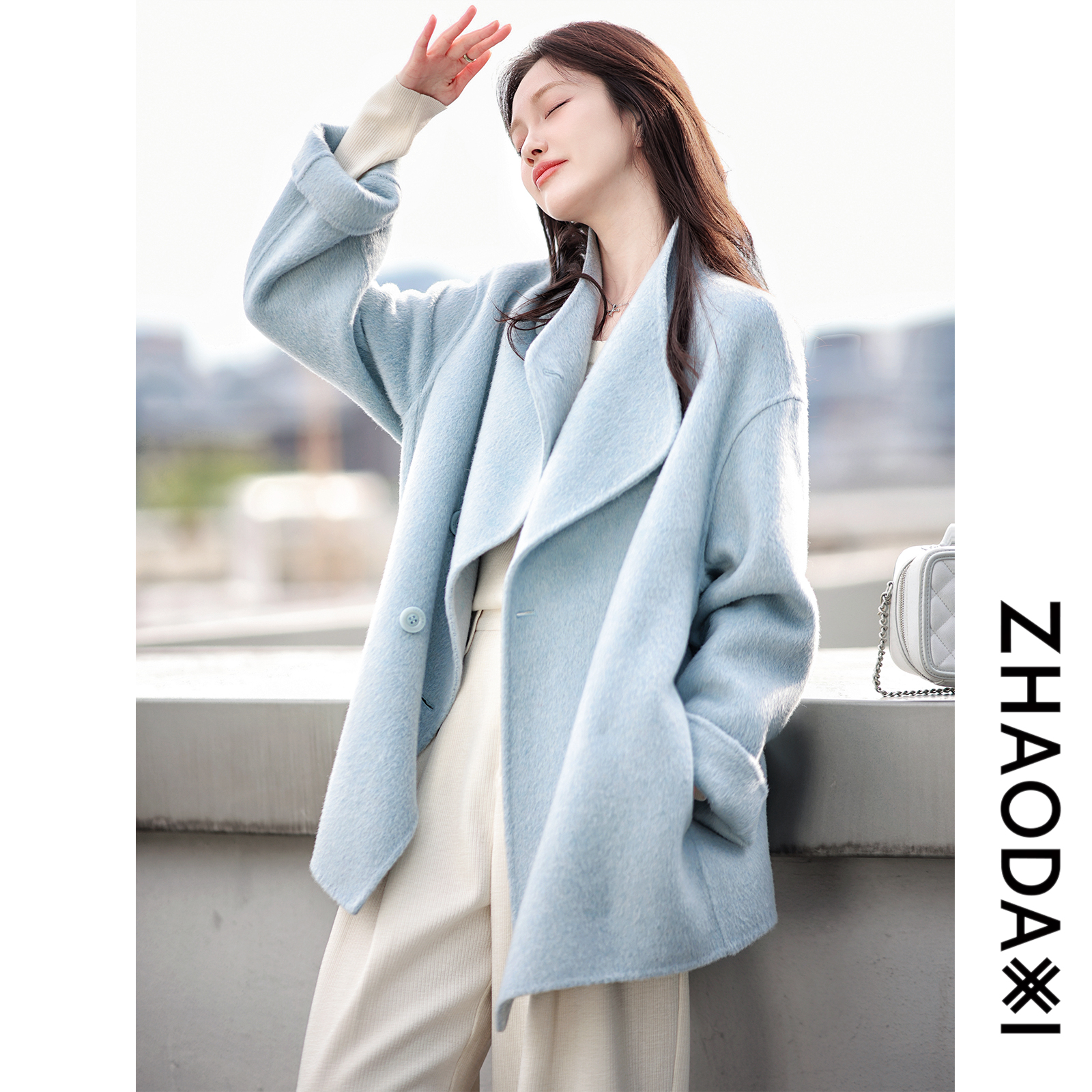 【赵大喜】奶糖大衣2.0 | 真丝骆驼绒羊毛大衣