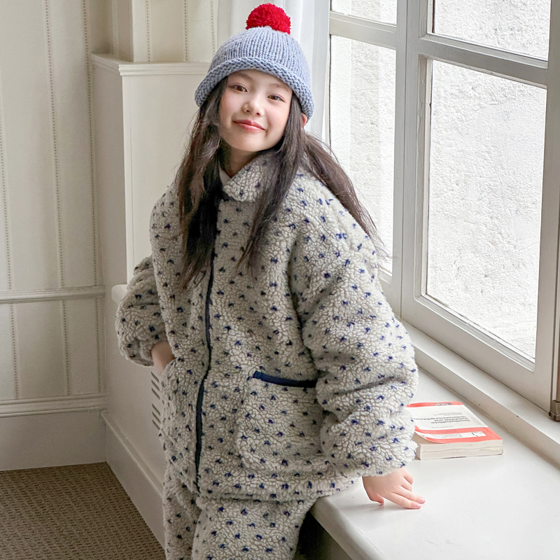 儿童加厚睡衣2025新款冬季女童珊瑚绒家居服初中生法兰绒加绒套装