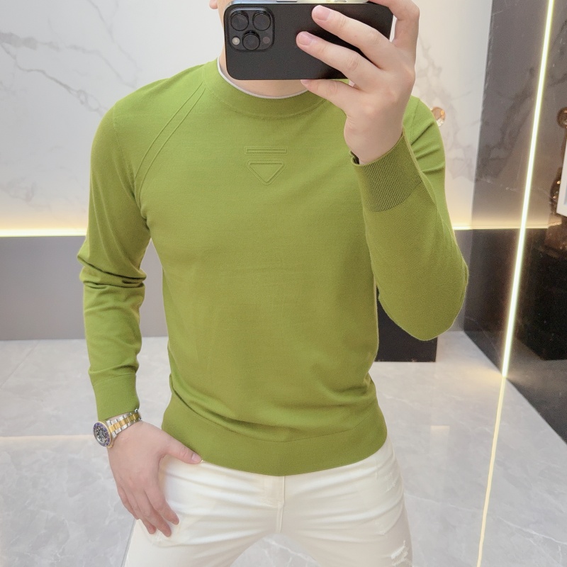 度尚-2025早秋款高品质轻奢时尚修身百搭长袖针织打底衫毛衣8865