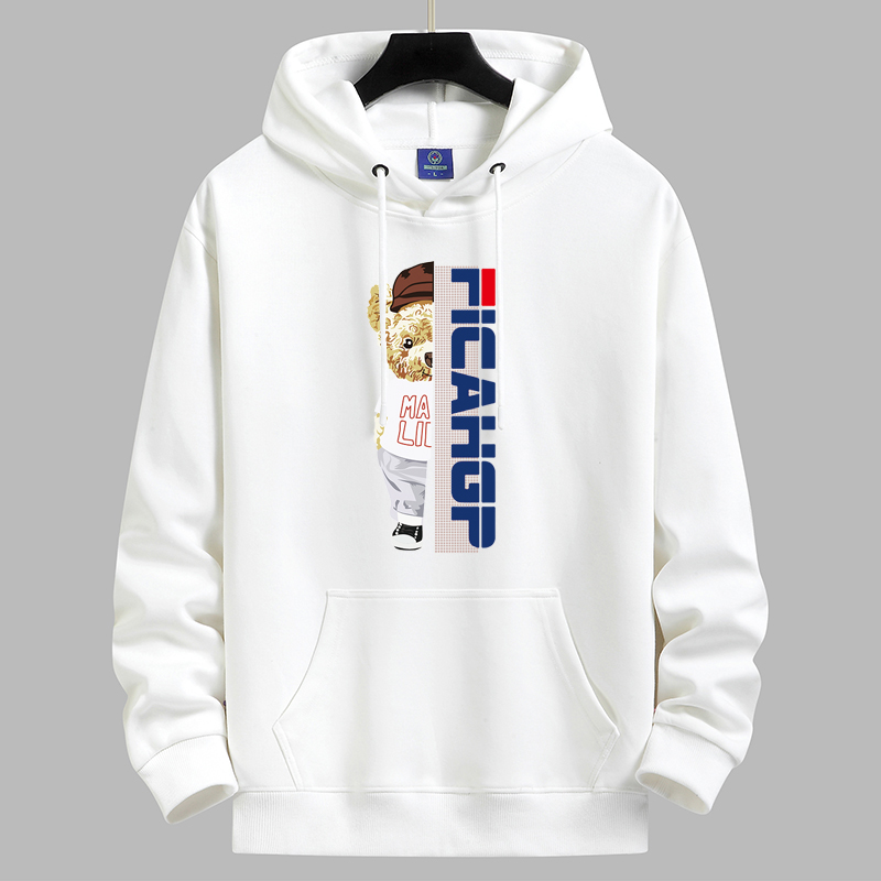 春秋款男女连帽卫衣男士百搭潮流套头情侣装休闲青少年加绒卫衣男