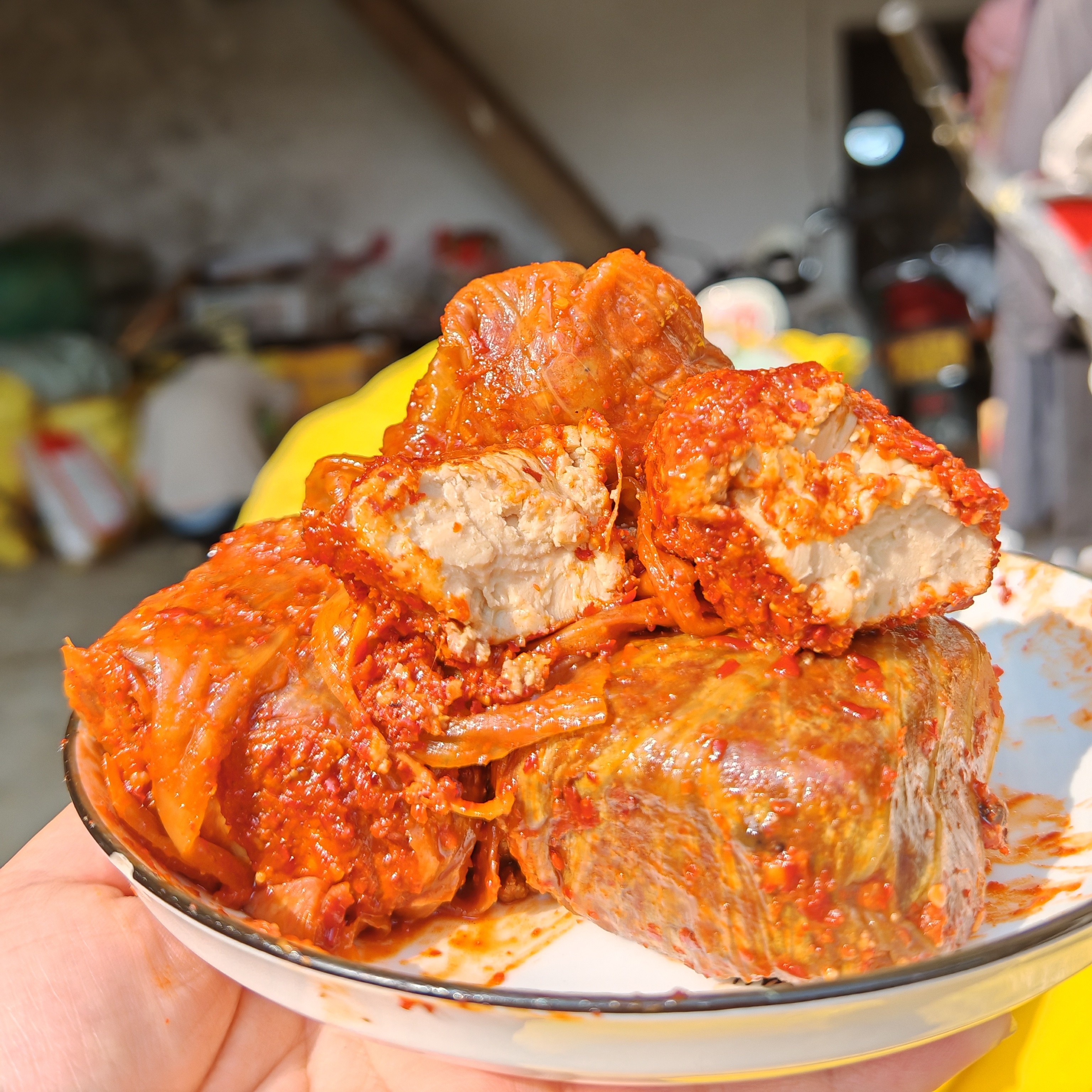 云南金白菜包的豆腐乳 无油的