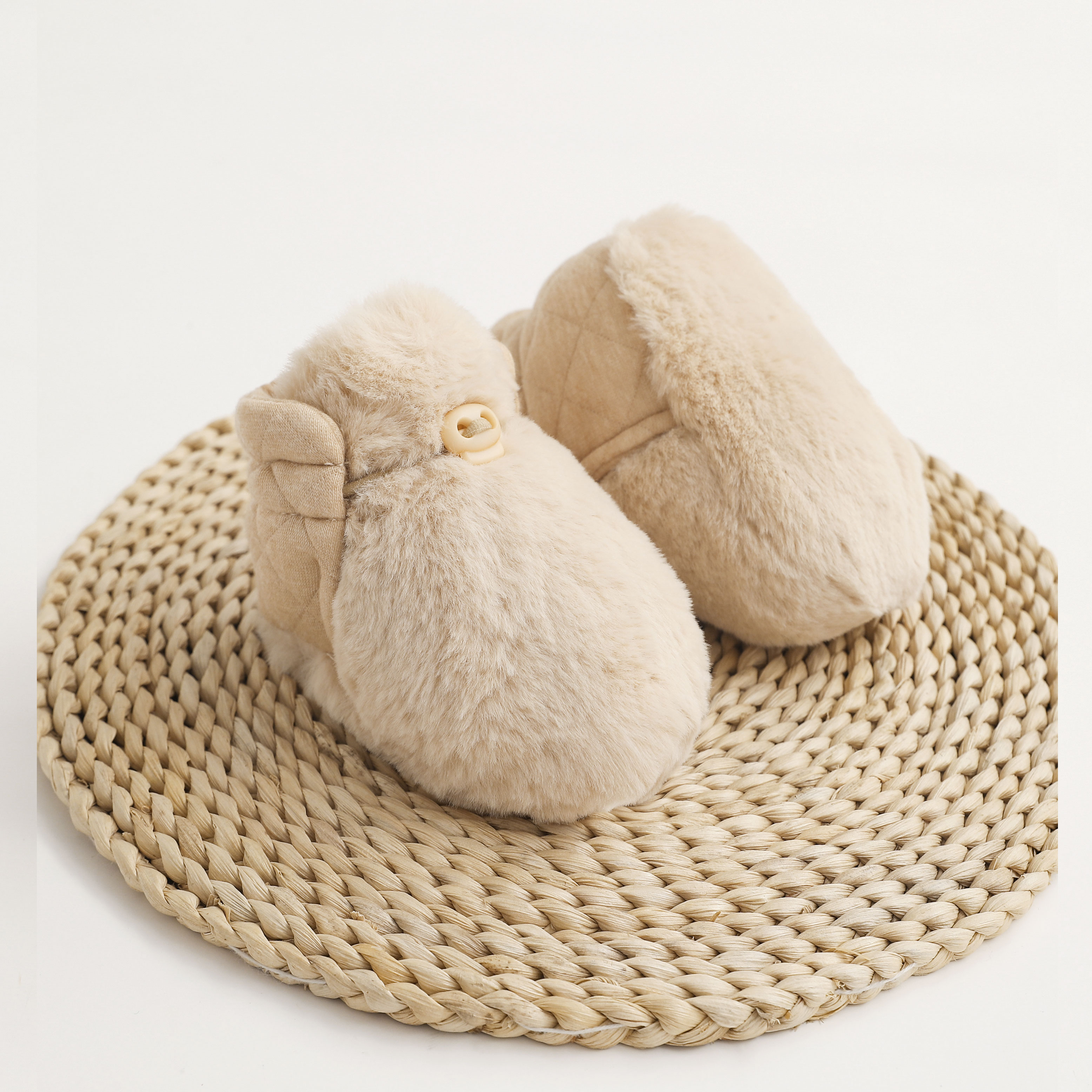 【两面可穿】新生婴儿鞋袜秋冬季软底棉鞋子0-12个月加厚加绒步前鞋