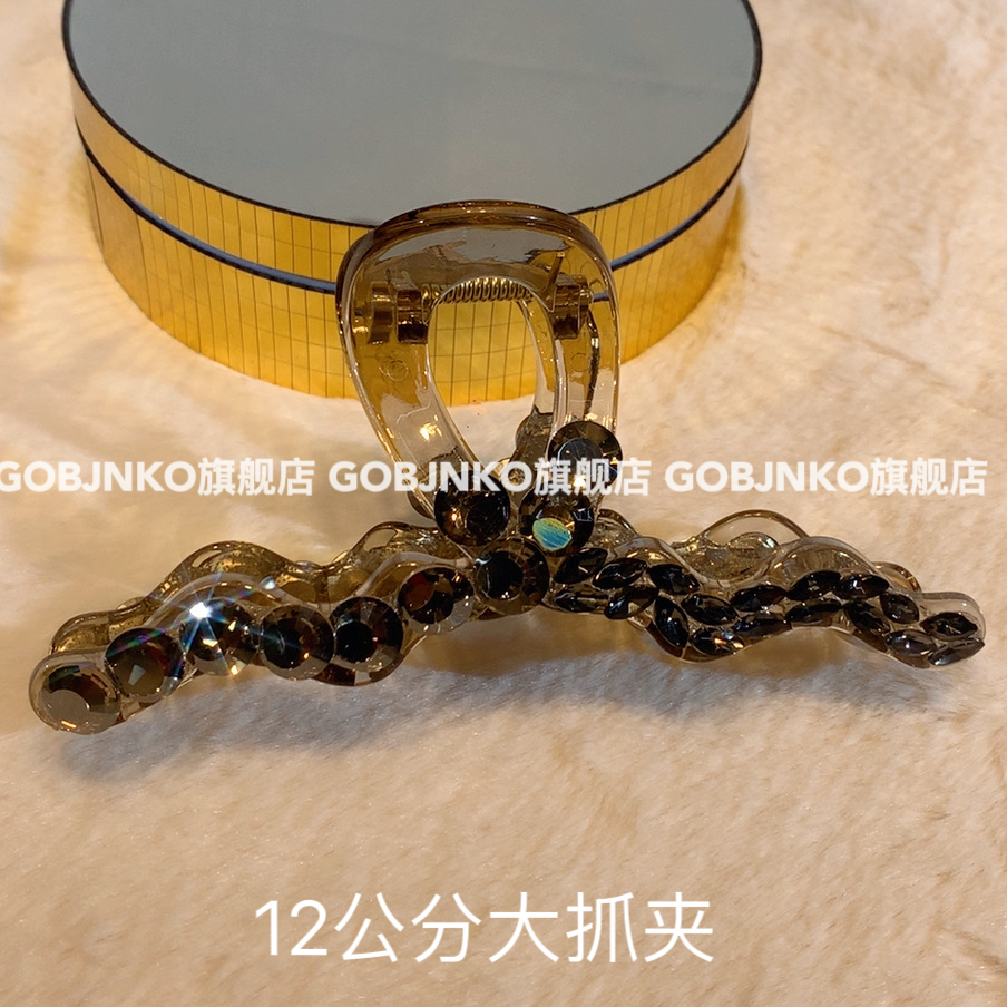 GOBJNKO气质大抓夹女日韩发夹优雅发饰富家千金风法式盘发抓夹