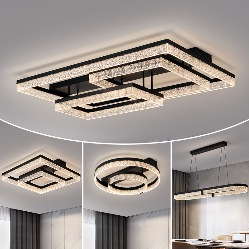 意式客厅吸顶灯轻奢高级感2025新款现代简约主灯全屋灯具套餐组合