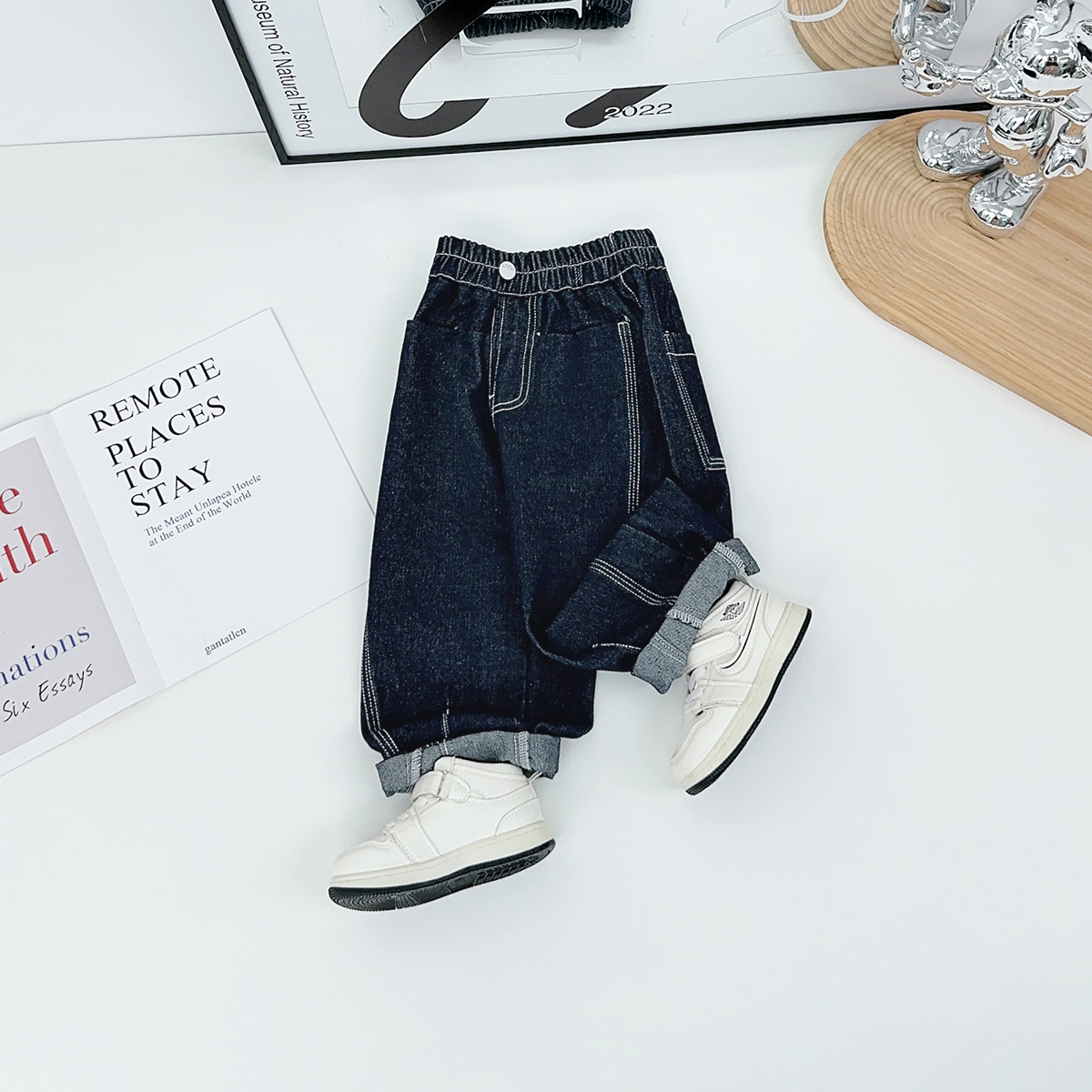 男童裤子秋季儿童牛仔裤2025新款秋装韩版潮WK25003 悠悠童话童装