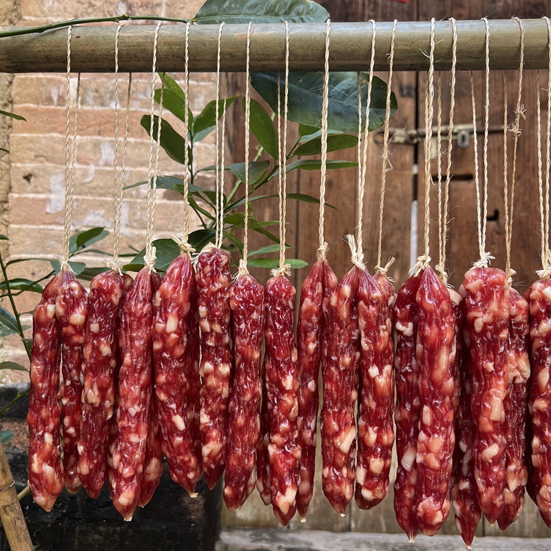 【土猪腊肠】彩妹精选加瘦三七肠口感正 包邮