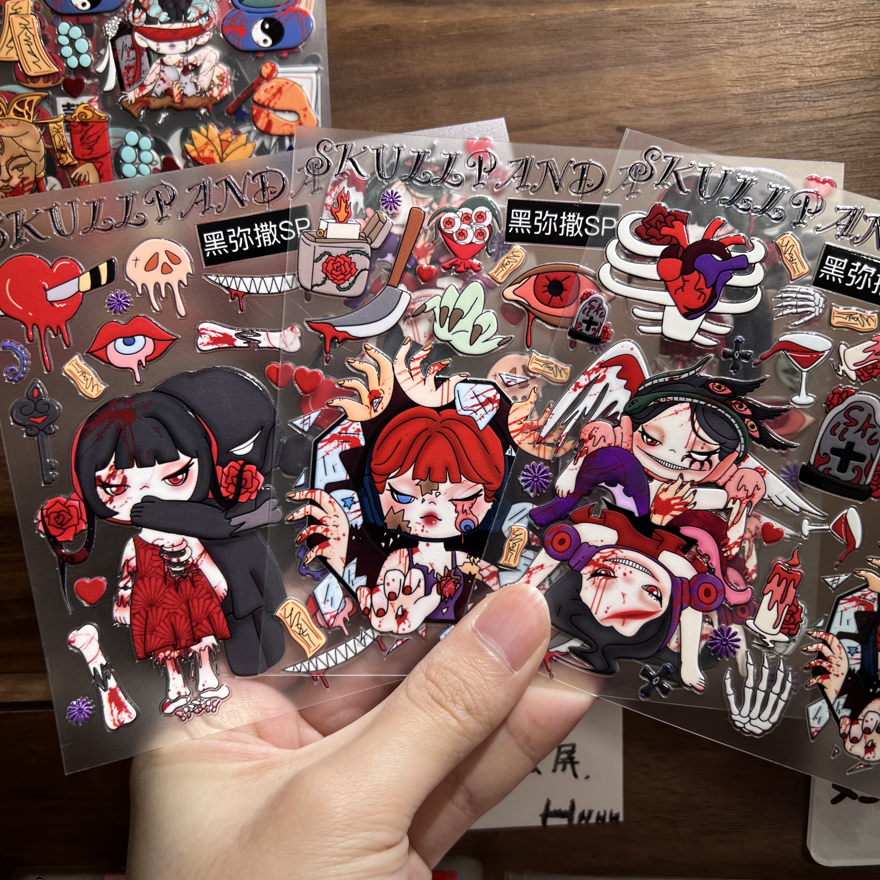 【新款】立体浮雕贴纸贴画防水手机壳DIY立体贴纸