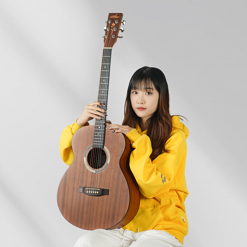 guitarist单板圆桶40初学者男女生新手木吉他新手推荐购买