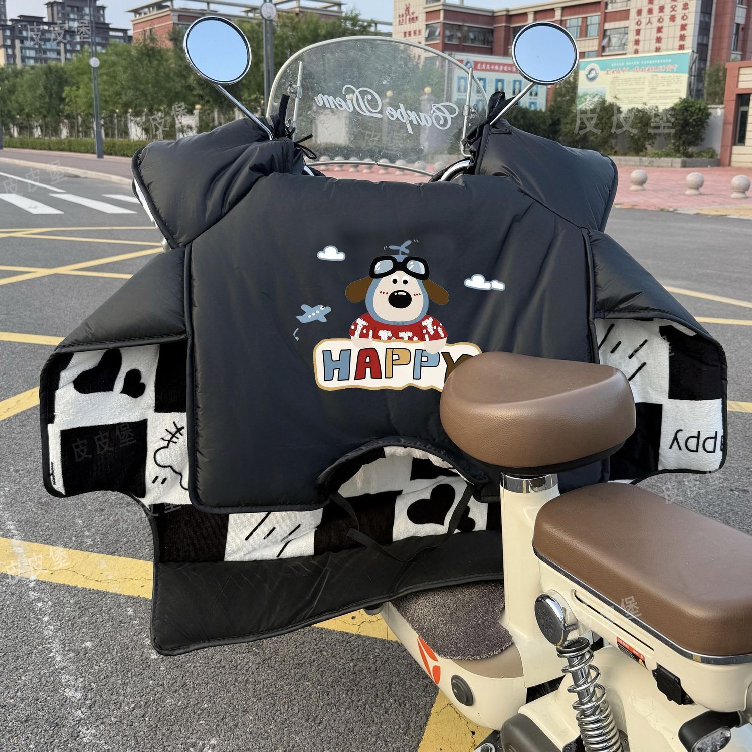 【新款】电动车挡风被冬季加绒加厚踏板防水防寒防风款高颜值通用LW