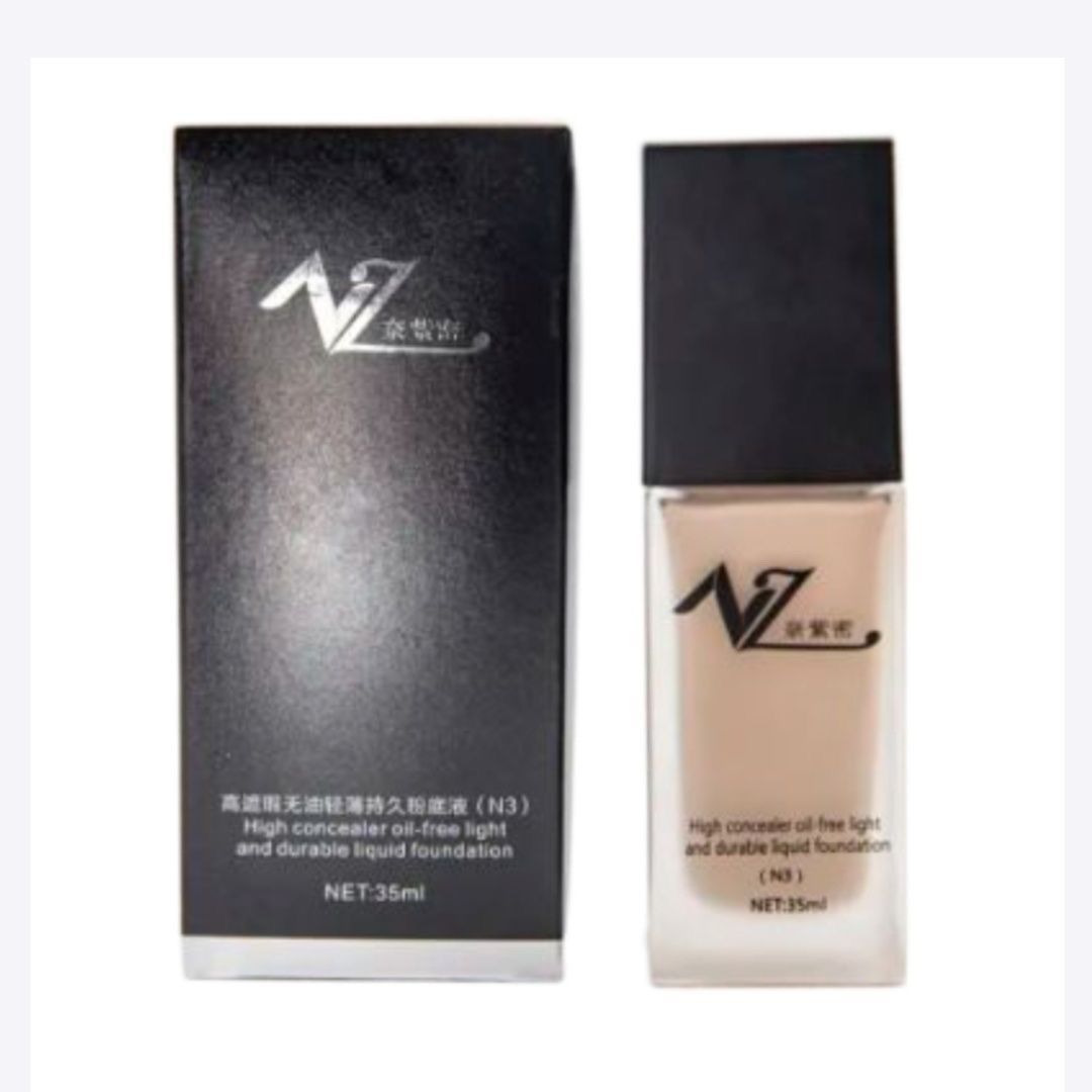 Nazimkiz遮瑕持妆粉底液养肤保湿水光无瑕干皮油皮持久不脱妆控油