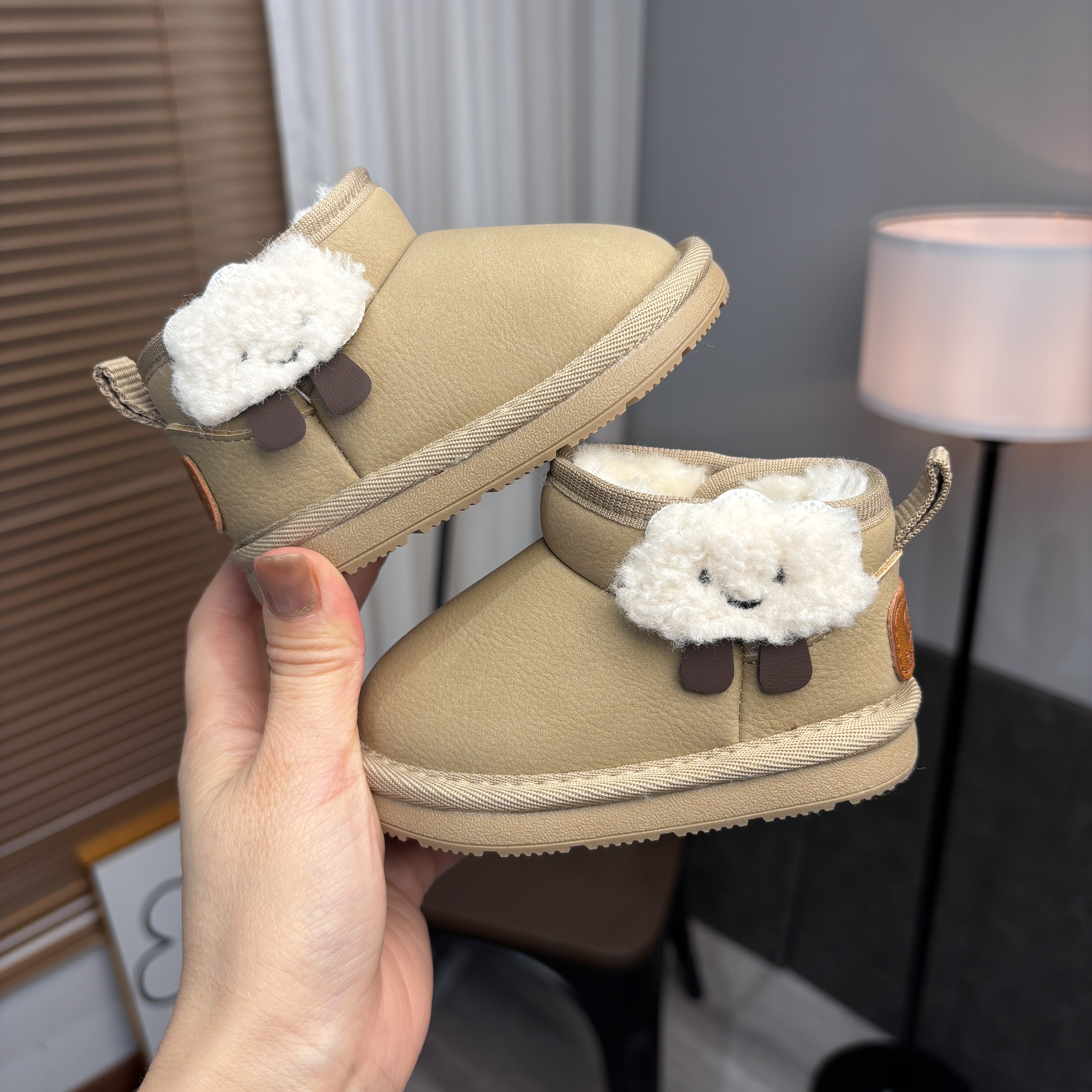 冬季新款1-3岁学步鞋女加厚大棉保暖男宝宝雪地靴休闲风秋冬