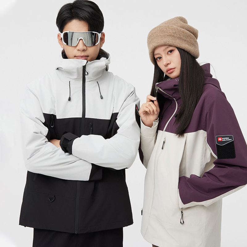 冬季山系冲锋衣三合一防泼水户外登山服高级感男款美系两件套女外