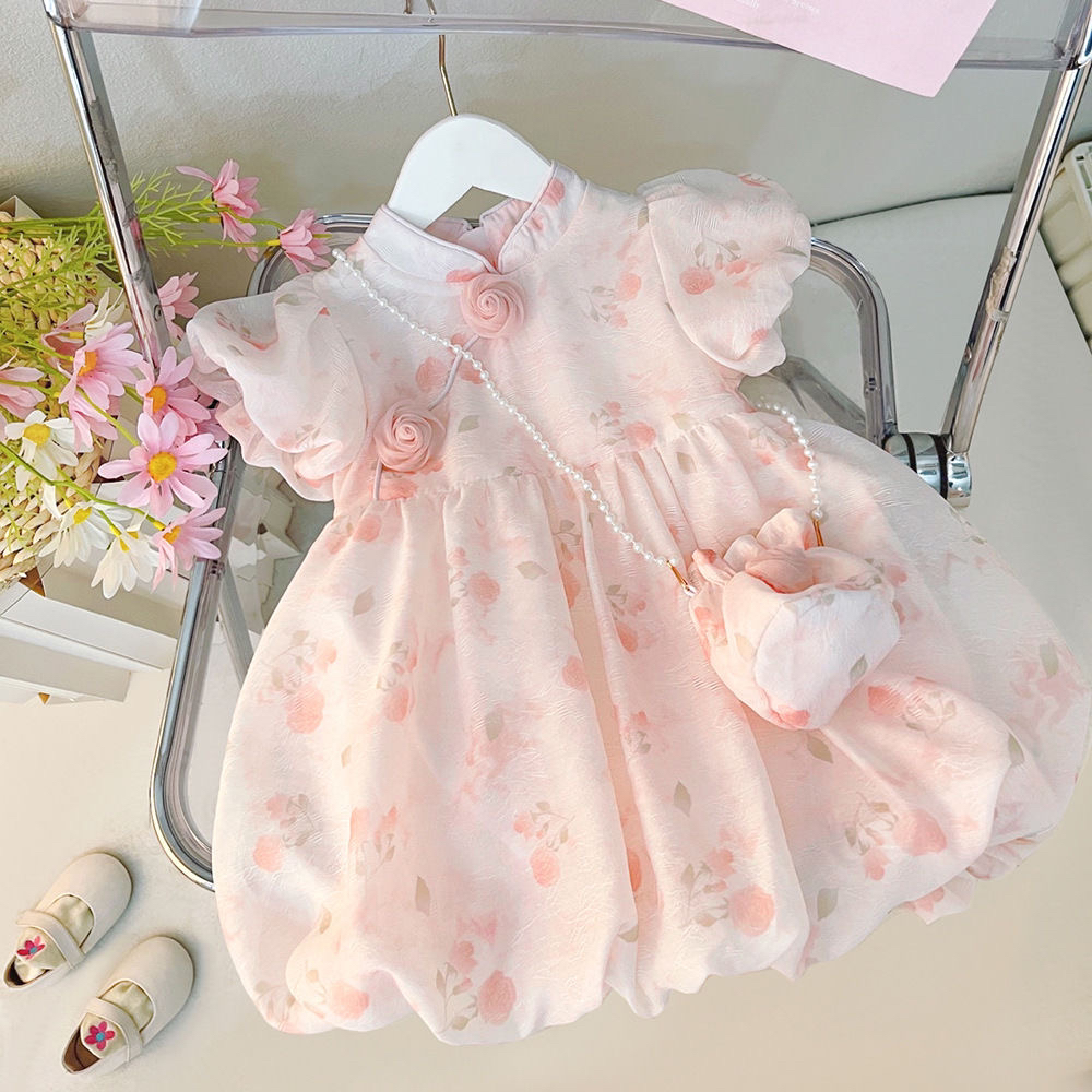 儿童公主裙一岁女童夏季连衣裙小女孩新中式童装婴儿宝宝夏装裙子