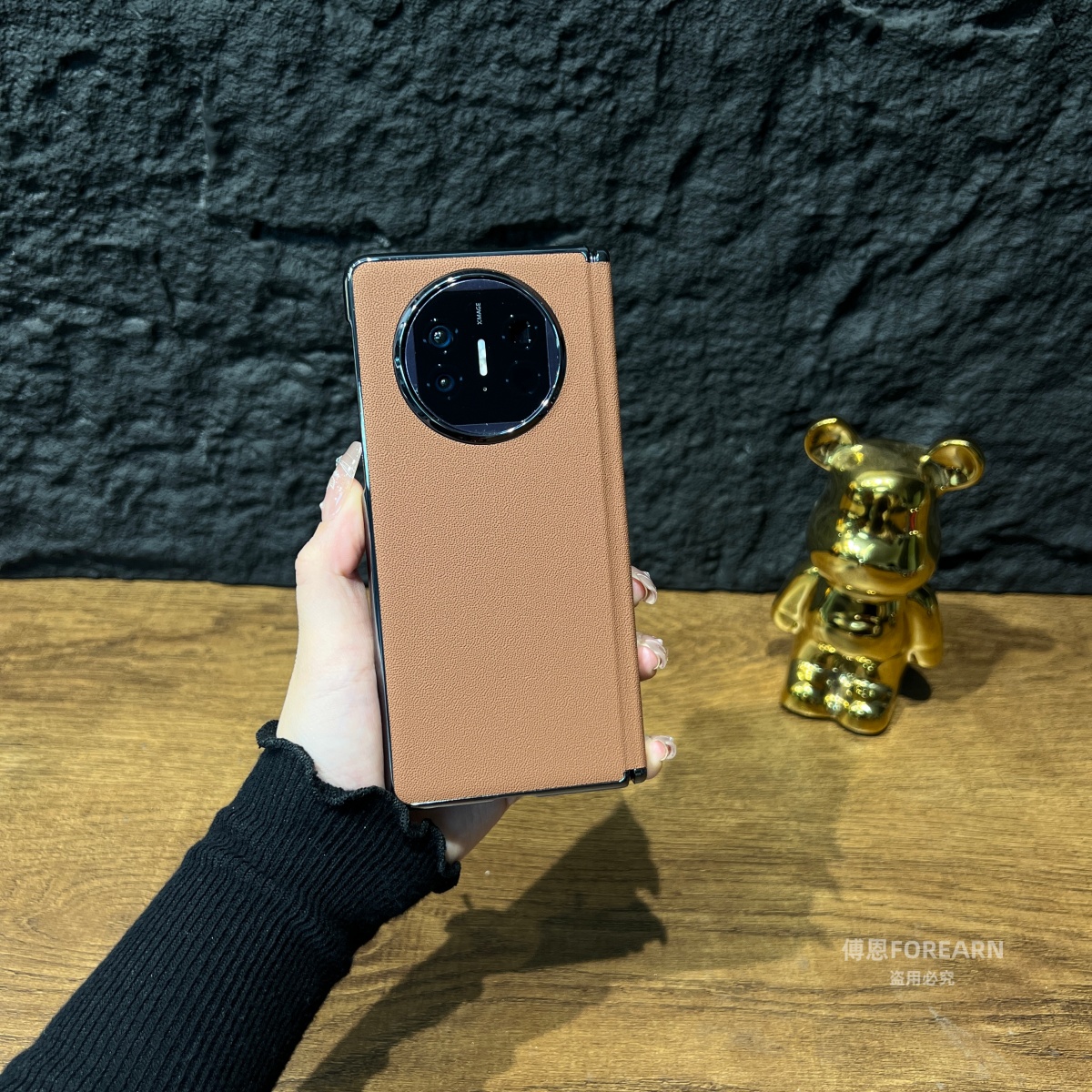 适用于华为matex5手机壳x5折叠屏matex3保护套ALT-AL10真皮中轴