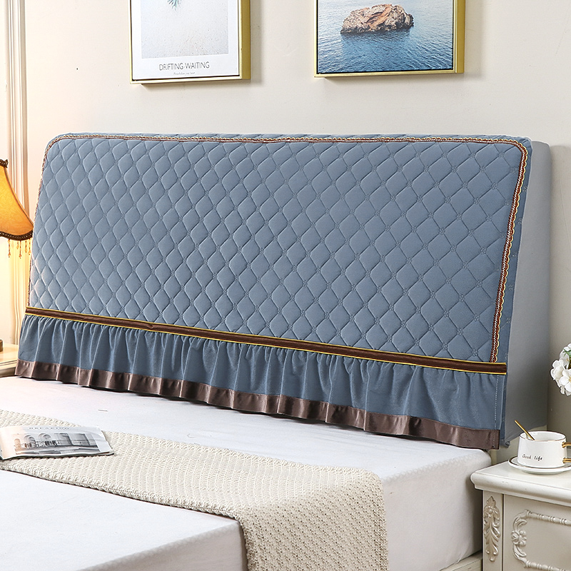 全包床头罩全包软包加厚防撞夹棉简约通用床头套罩