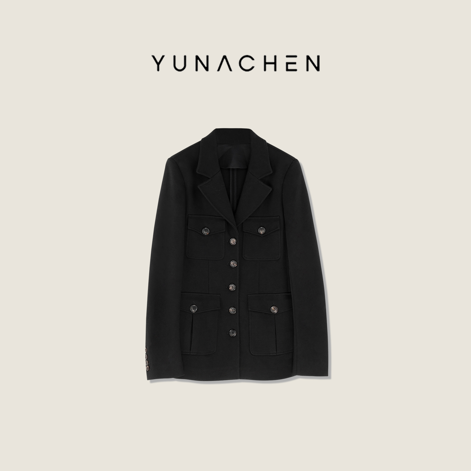 菠萝宝宝yuna【英伦风向】猎装工装收腰显瘦英伦西装外套YI9