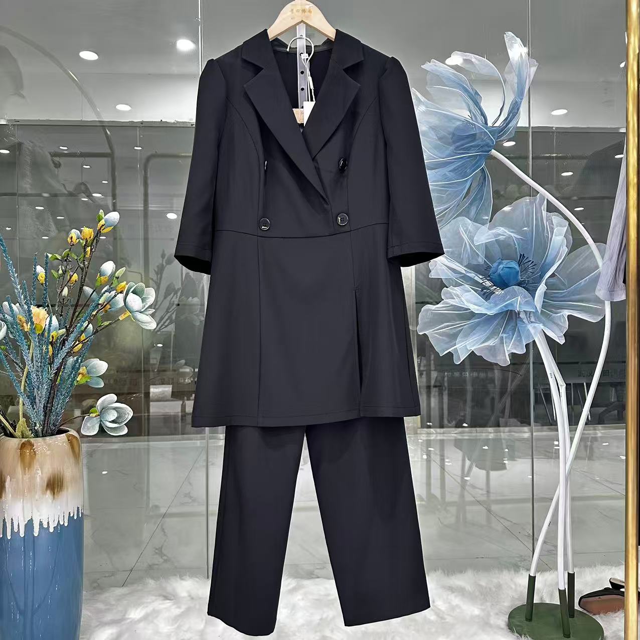 【HT909】2025时尚春夏秋款气质套装新款爆款女士套裤