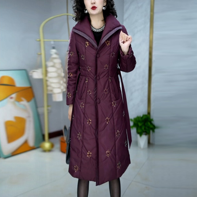 洋气高级感中长款棉服女装爆款2025冬季新款气质显瘦保暖棉衣外套